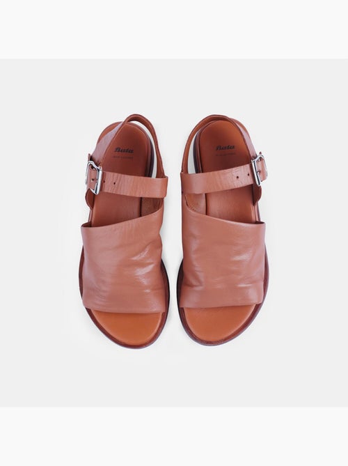 Sandales en cuir  avec talon BATA - Kiabi