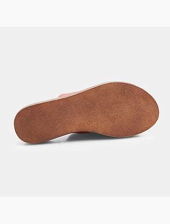 Sandales en cuir avec talon BATA