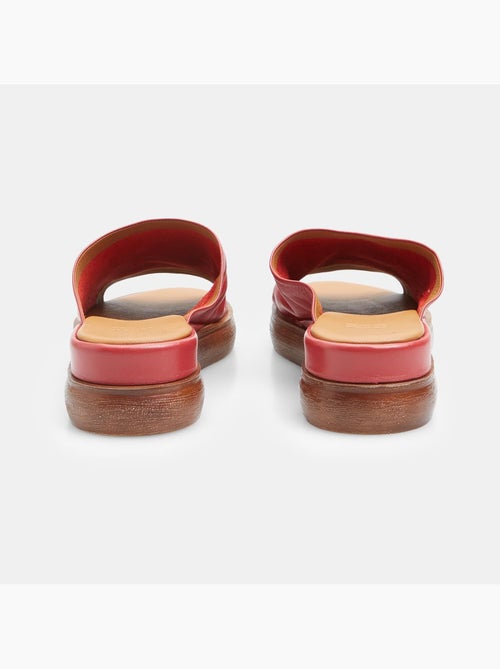 Sandales en cuir avec talon BATA - Kiabi