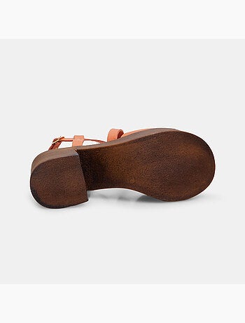 Sandales en cuir avec talon de 8,5 cm BATA