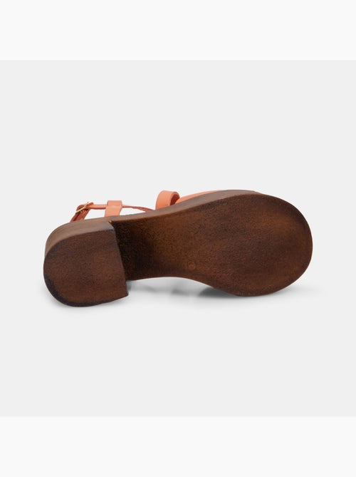 Sandales en cuir avec talon de 8,5 cm BATA - Kiabi