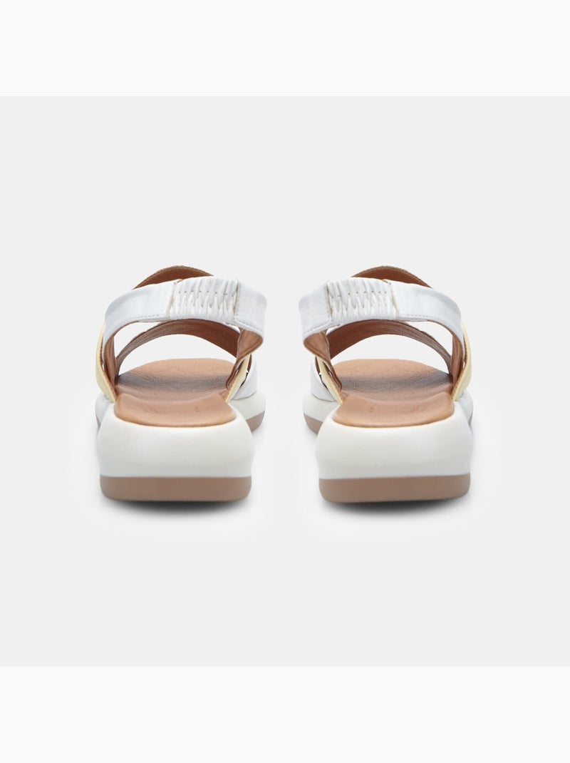 Sandales en cuir BATA Beige - Kiabi