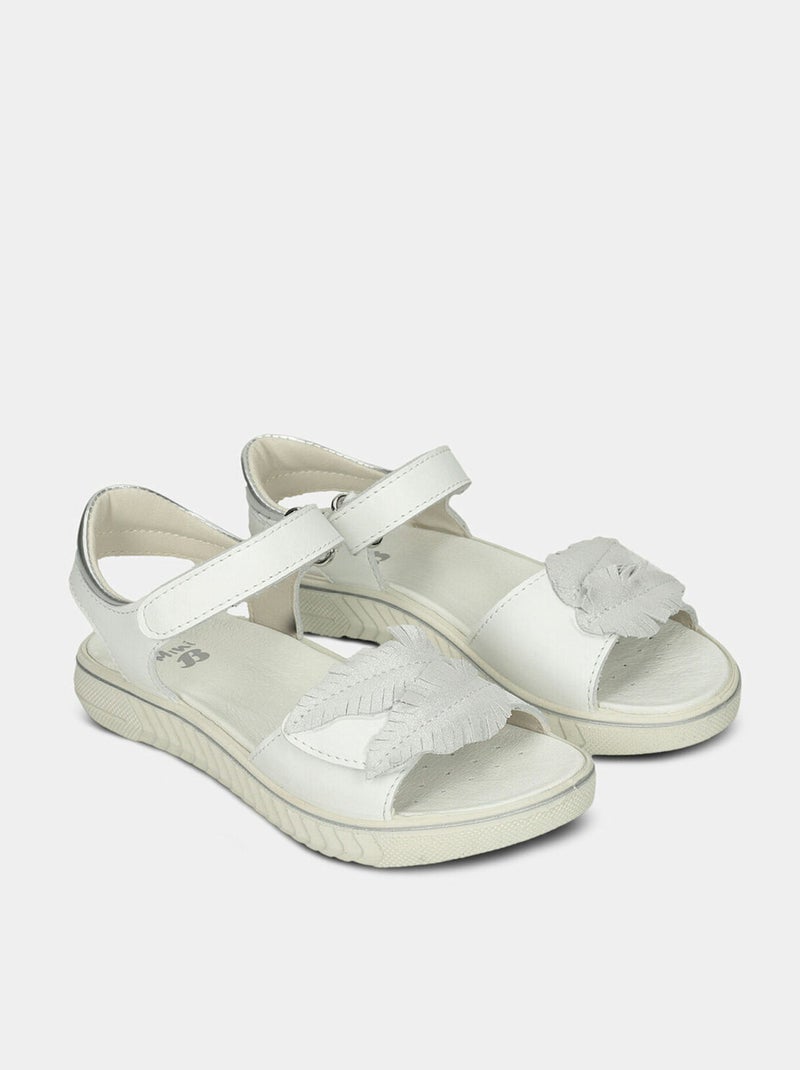 Sandales en cuir BATA Blanc - Kiabi