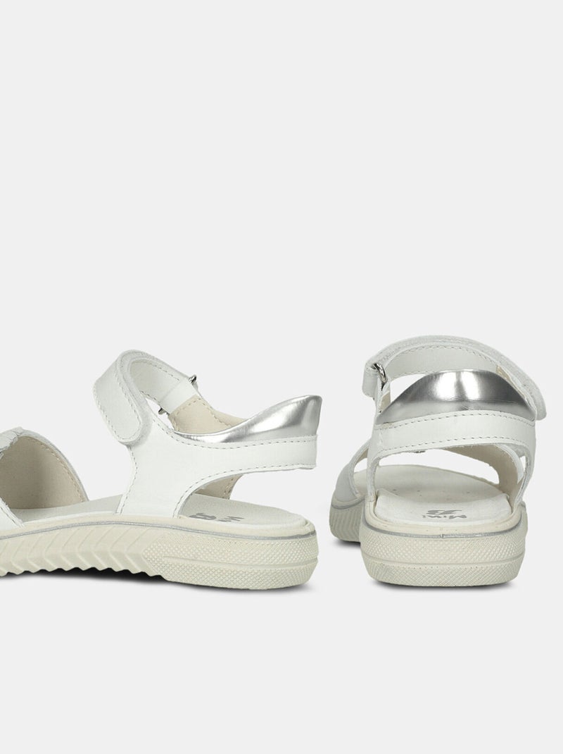 Sandales en cuir BATA Blanc - Kiabi
