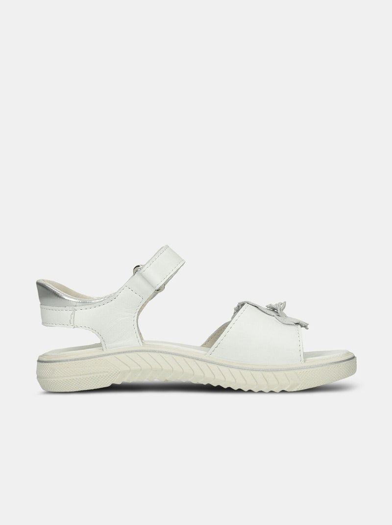 Sandales en cuir BATA Blanc - Kiabi