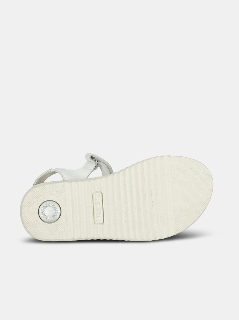 Sandales en cuir BATA Blanc - Kiabi