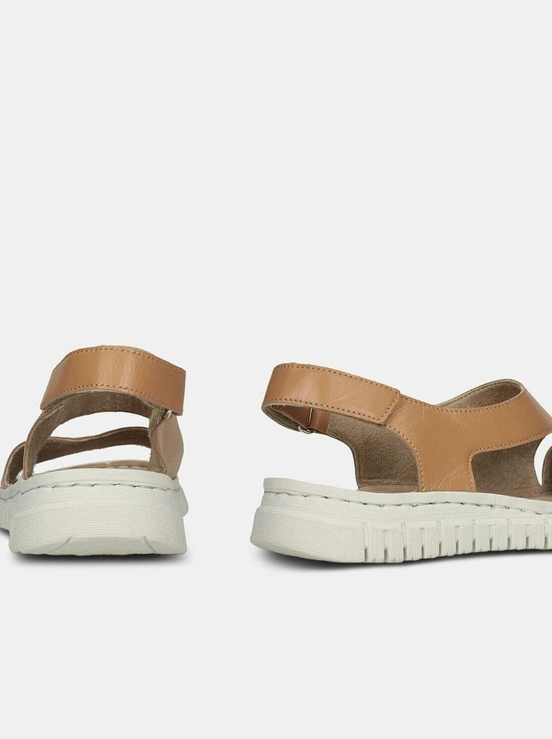 Sandales en cuir BATA Bronze - Kiabi