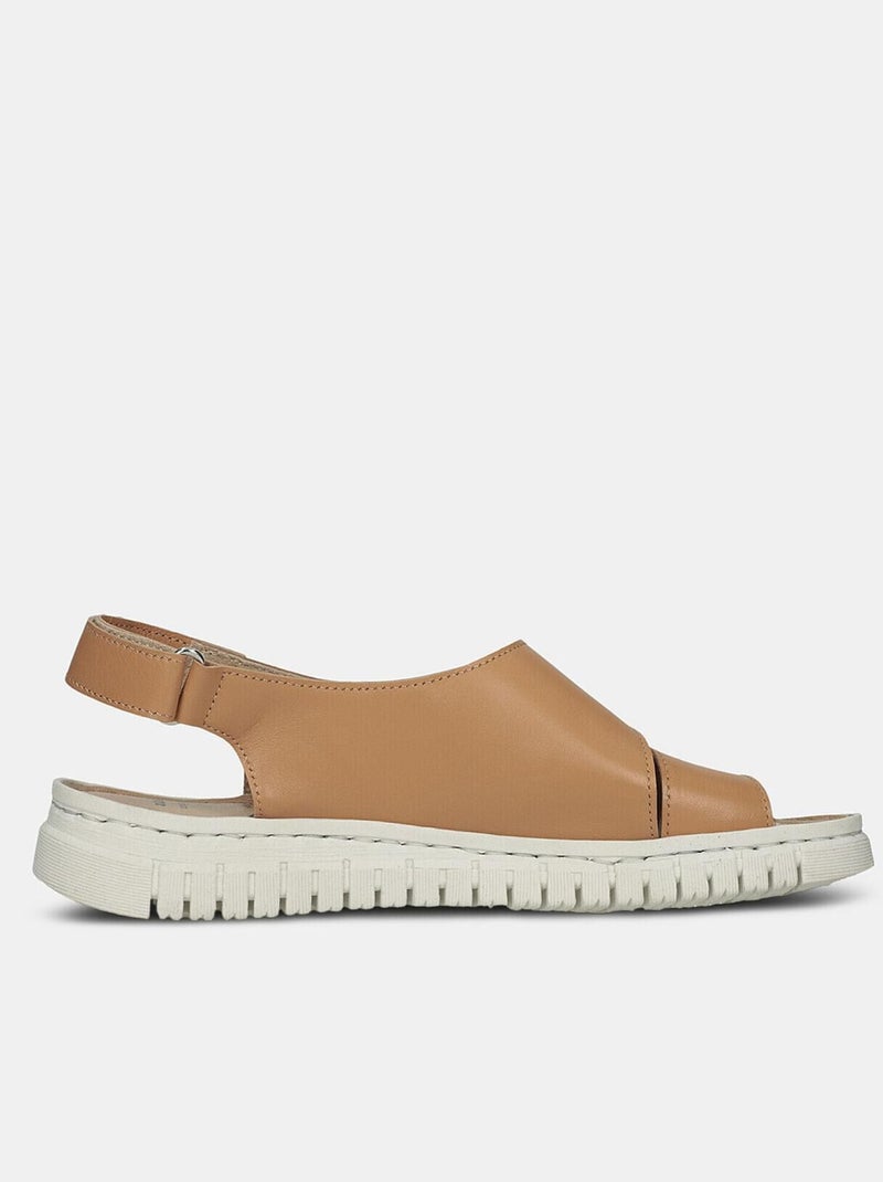 Sandales en cuir BATA Bronze - Kiabi