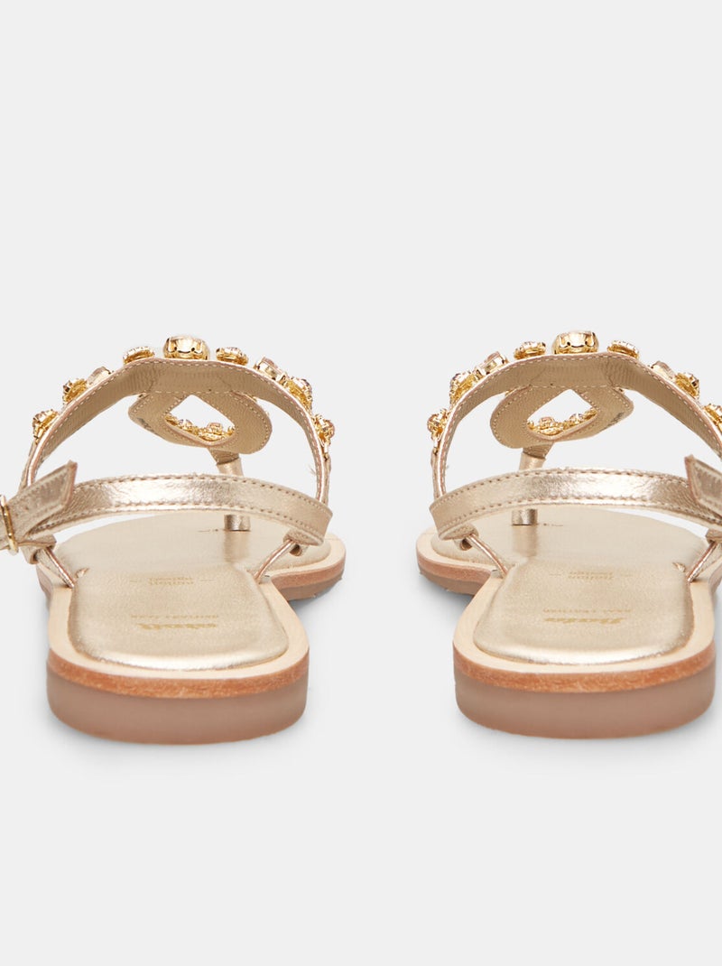 Sandales en cuir BATA Doré/or - Kiabi