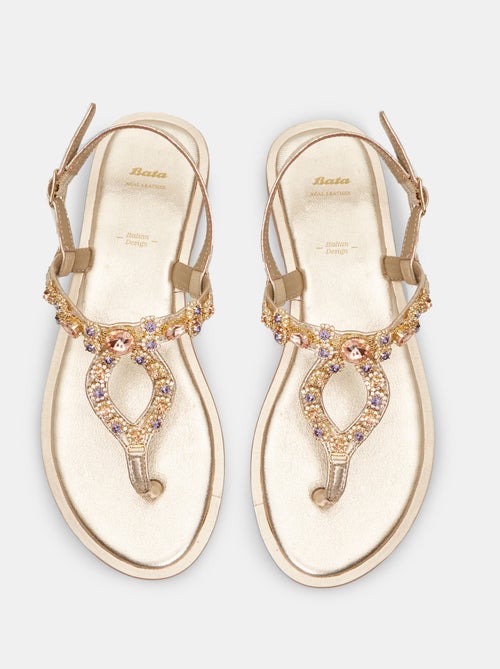 Sandales en cuir BATA - Kiabi