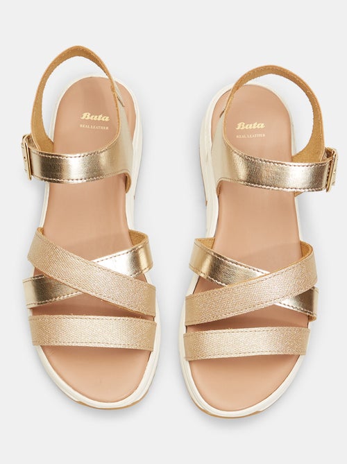 Sandales en cuir BATA - Kiabi