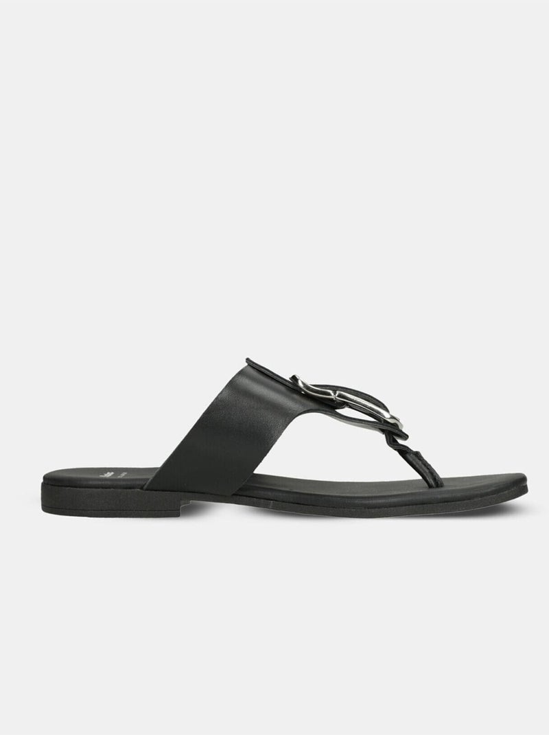 Sandales en cuir BATA Noir - Kiabi