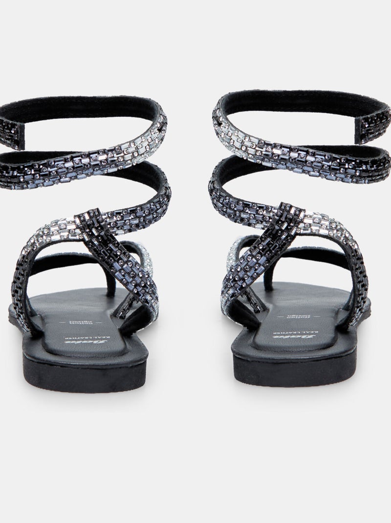 Sandales en cuir BATA Noir - Kiabi