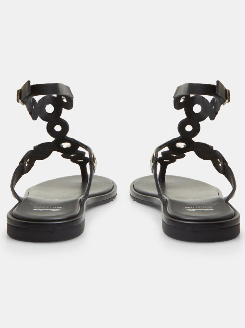 Sandales en cuir BATA Noir - Kiabi