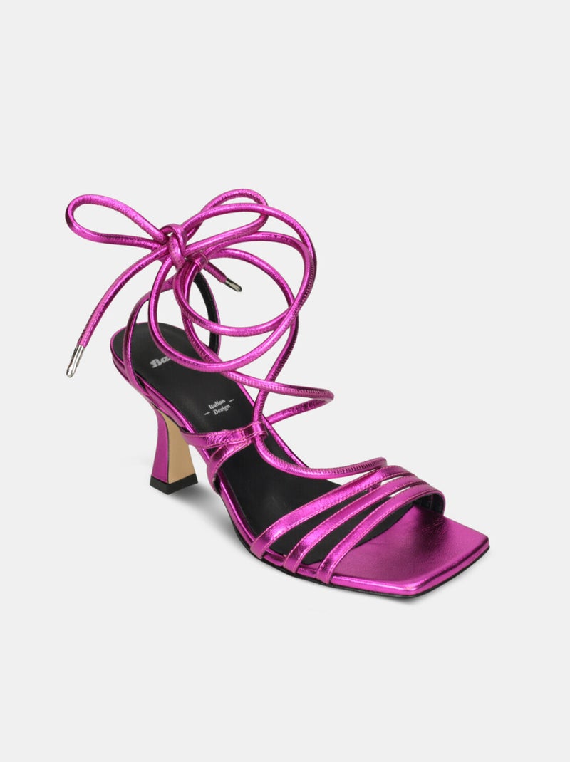 Sandales en cuir BATA Rose fushia - Kiabi