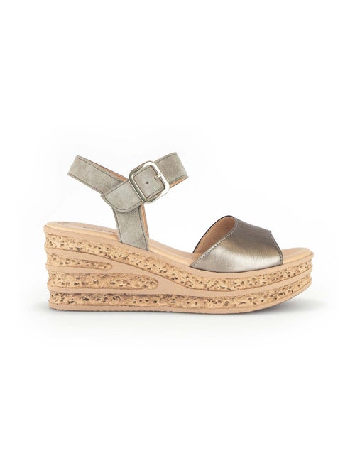 Sandales  en cuir - Kiabi