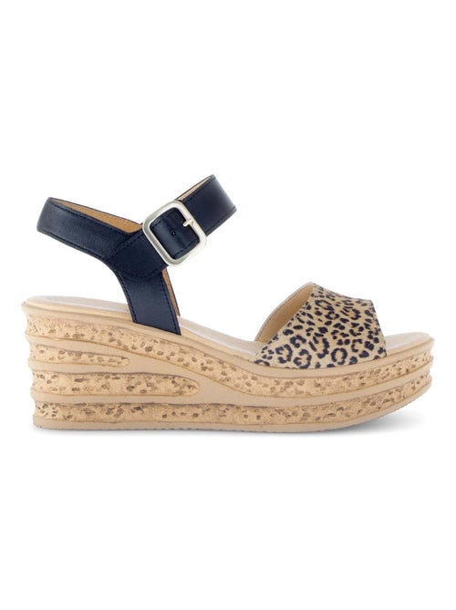 Sandales  en cuir - Kiabi