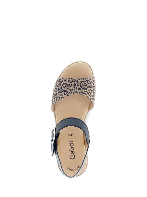 Sandales  en cuir - Kiabi