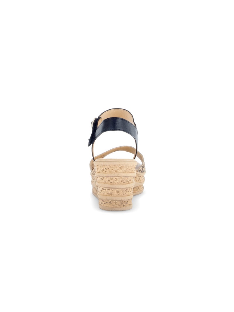 Sandales  en cuir Beige - Kiabi