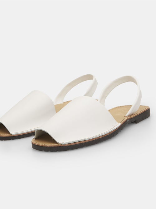 Sandales en cuir - Kiabi