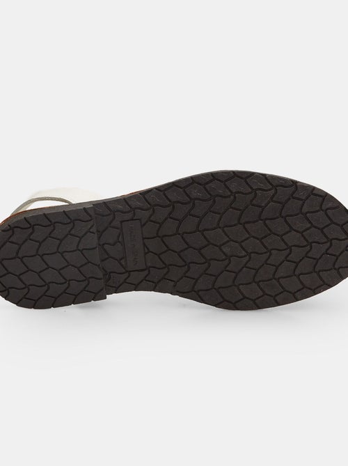 Sandales en cuir - Kiabi