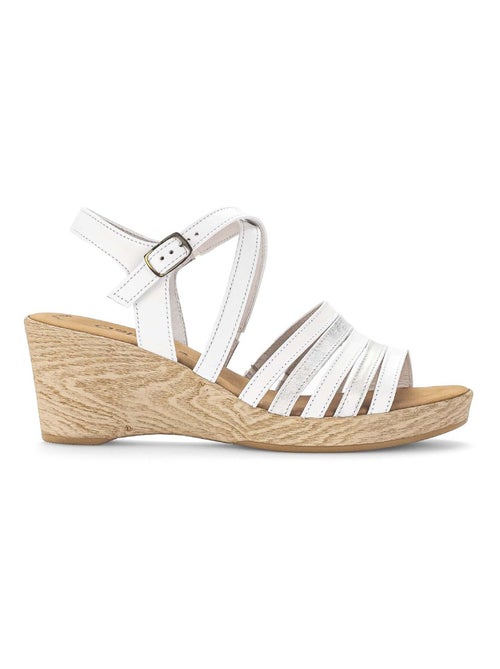 Sandales  en cuir - Kiabi