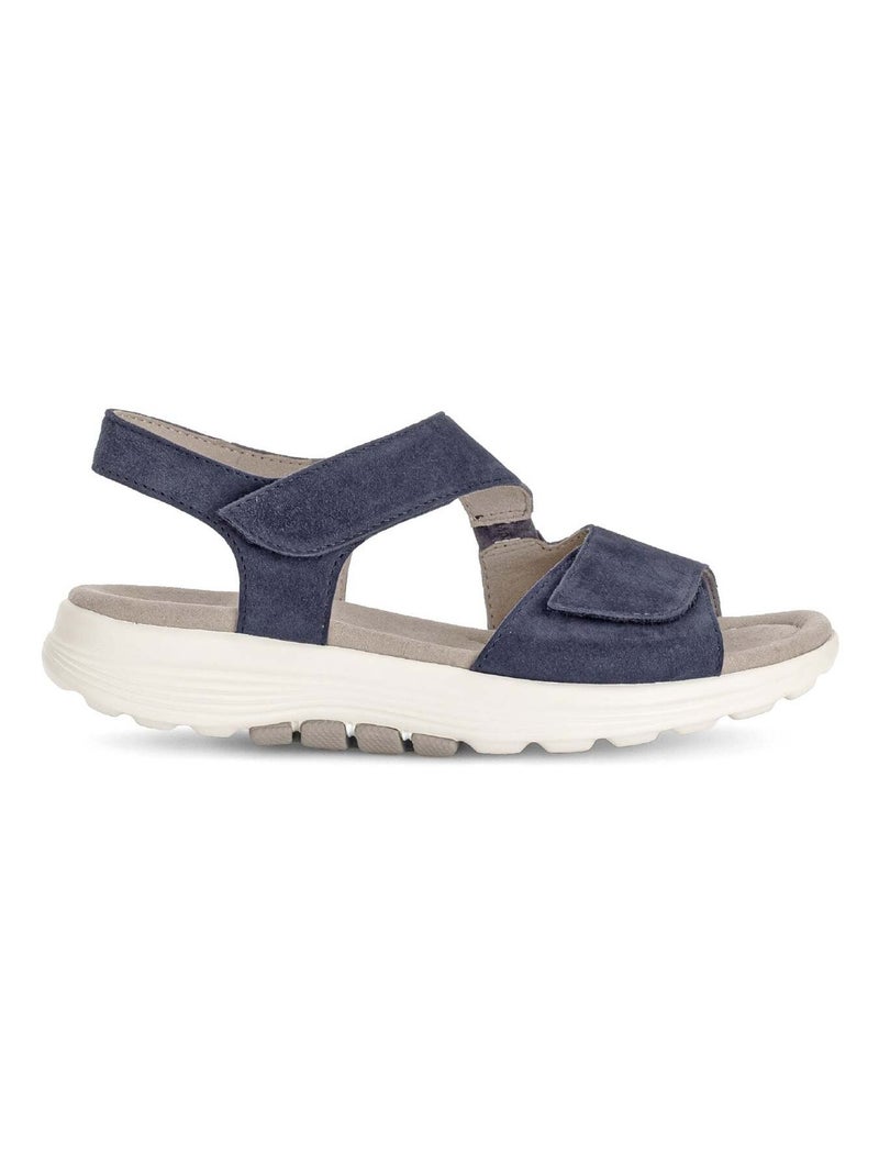 Sandales  en cuir Bleu - Kiabi