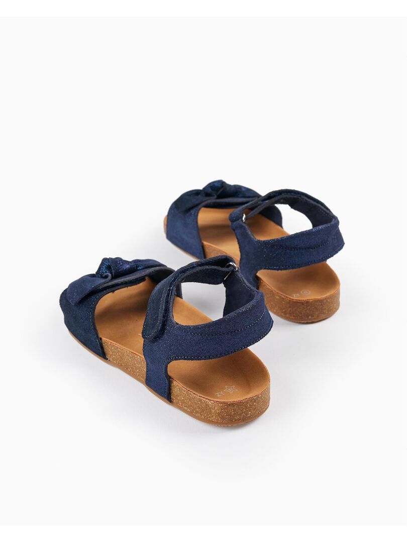 Sandales Cuir Bleu Pom D'Api Pour Fille - Taille EUR 30 (UK 11), Style Gladiateur, Occasion