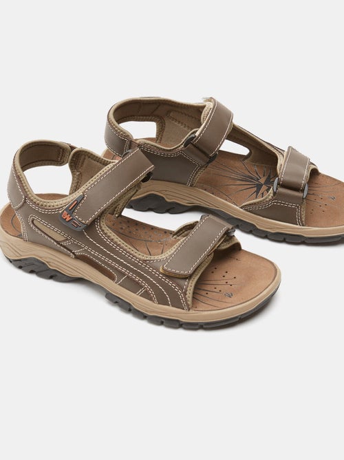 Sandales en cuir - Kiabi