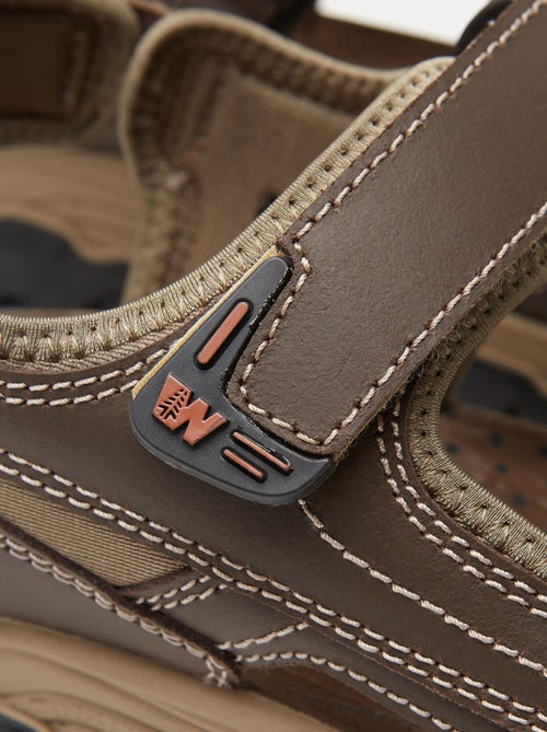 Sandales en cuir - Kiabi