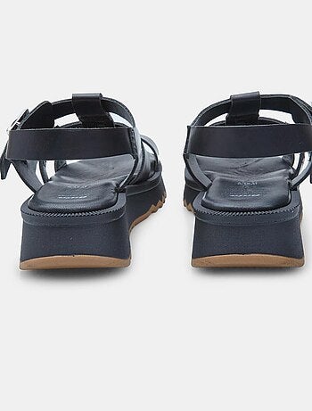 Sandales en cuir comfortables avec plateforme BATA