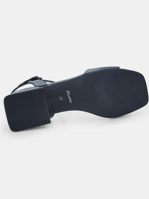 Sandales en cuir confortables  avec talon BATA - Kiabi