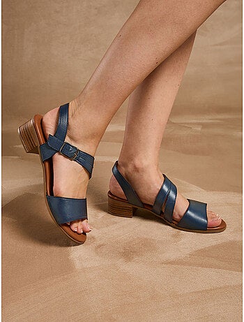 Sandales en cuir confortables