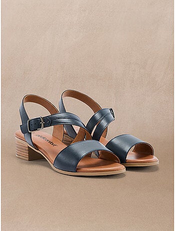 Sandales en cuir confortables