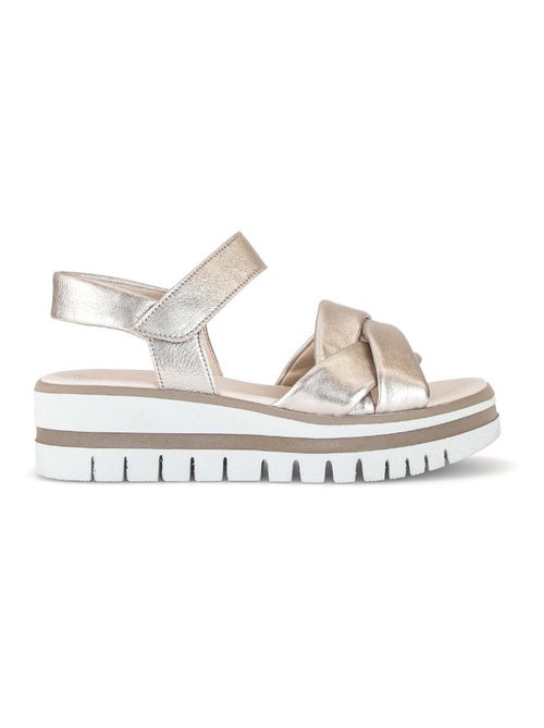 Sandales  en cuir - Kiabi
