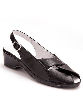 Sandales en cuir extra-larges