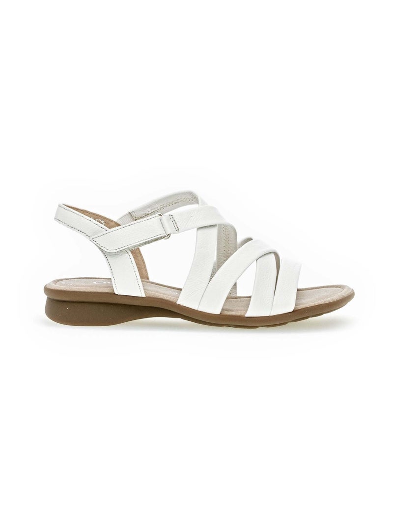 Sandales  en cuir Gabor Blanc - Kiabi