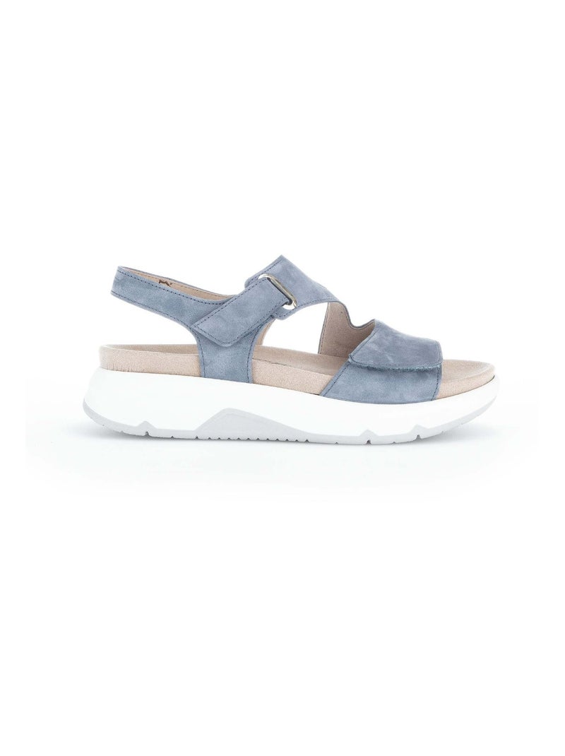Sandales  en cuir Gabor Bleu - Kiabi