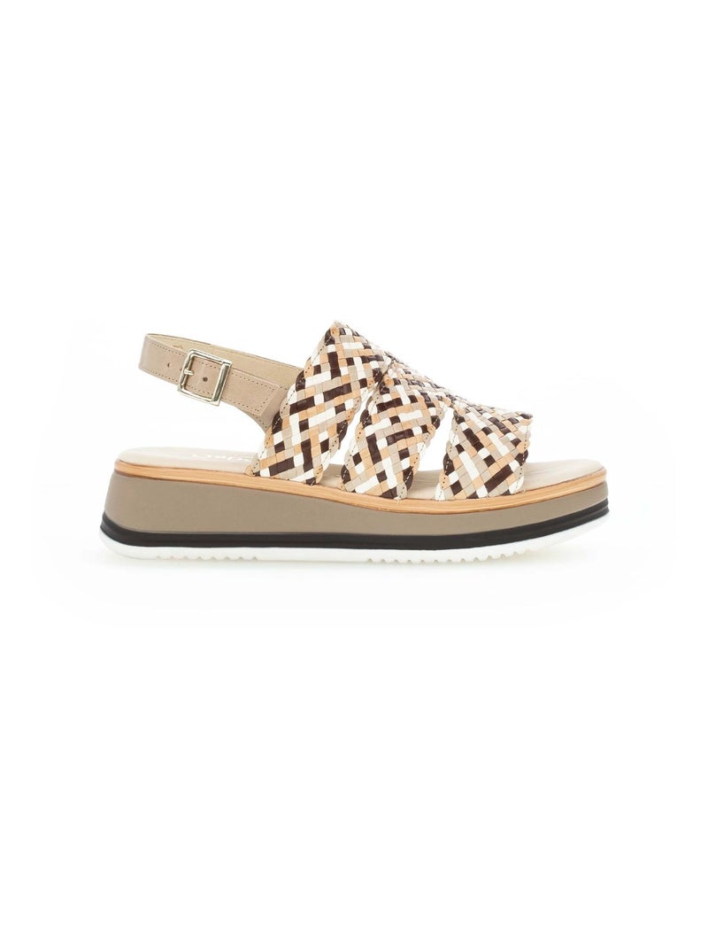 Sandales en cuir Gabor Multicolore - Kiabi