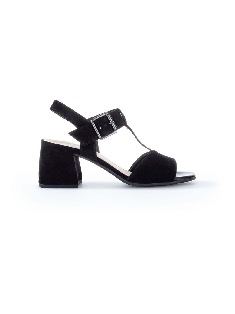 Sandales  en cuir Gabor Noir Noir - Kiabi