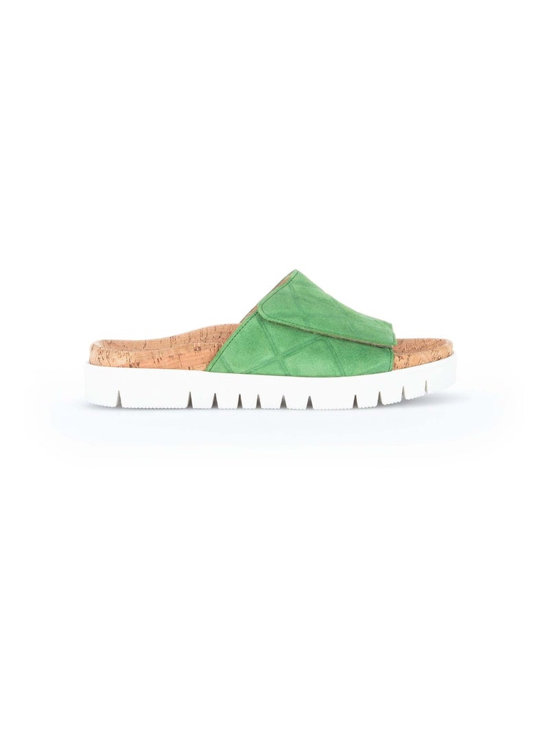 Sandales  en cuir Gabor Vert - Kiabi