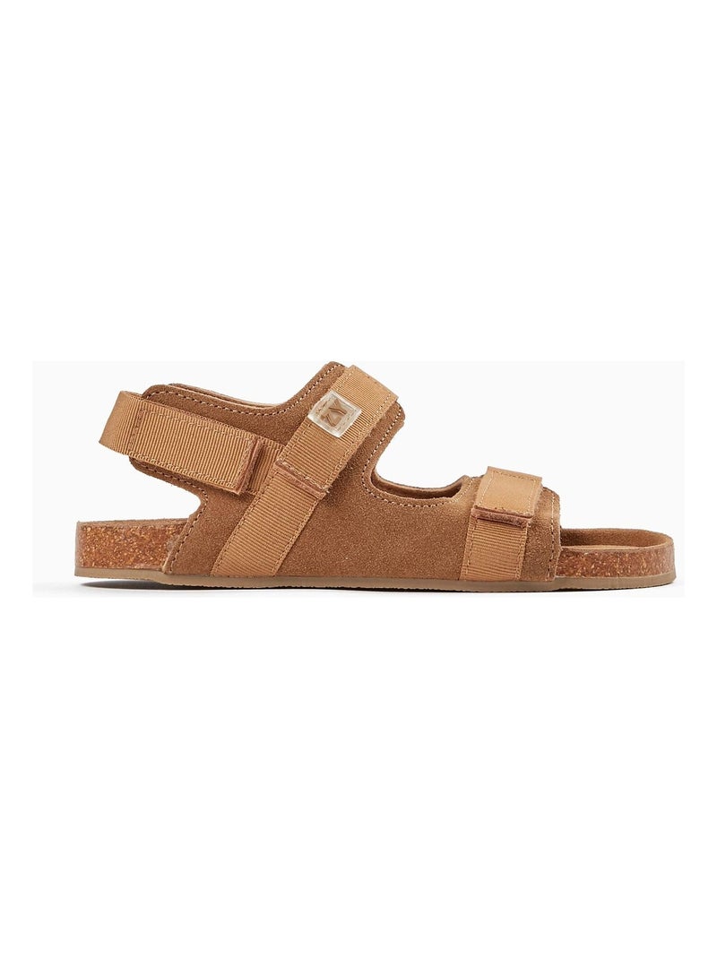 Sandales en Cuir Garçon   JAIPUR Beige - Kiabi