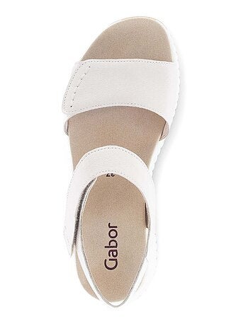 Sandales en cuir imprimé