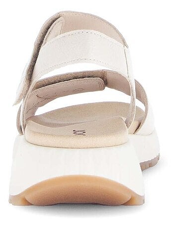 Sandales en cuir imprimé