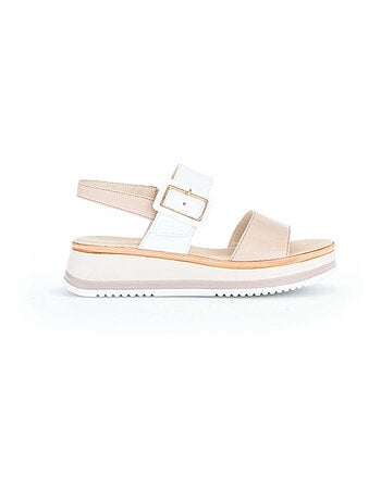 Sandales en cuir lisse