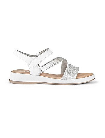 Sandales en cuir lisse