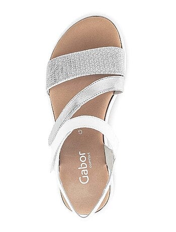 Sandales en cuir lisse