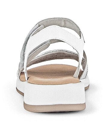 Sandales en cuir lisse