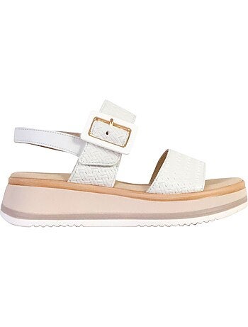 Sandales Compensées Cuir Gabor Flecht Twist Nappa