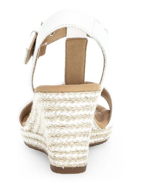 Sandales  en cuir lisse - Kiabi